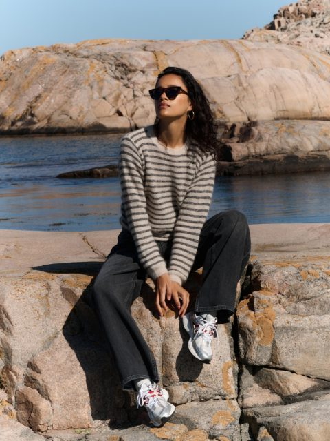 Alternative view of Pullover - Spila, Sand Mill Stripe