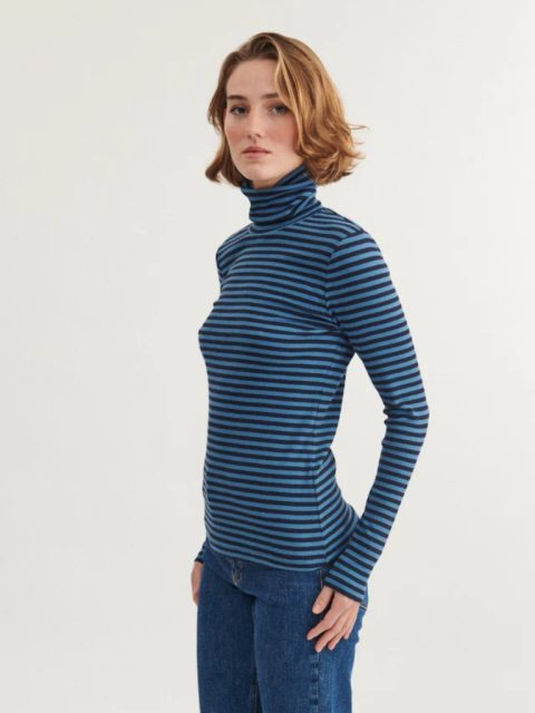 Alternative view of Shirt - Ludmilla High Neck, Copen Blue / Sky Captain