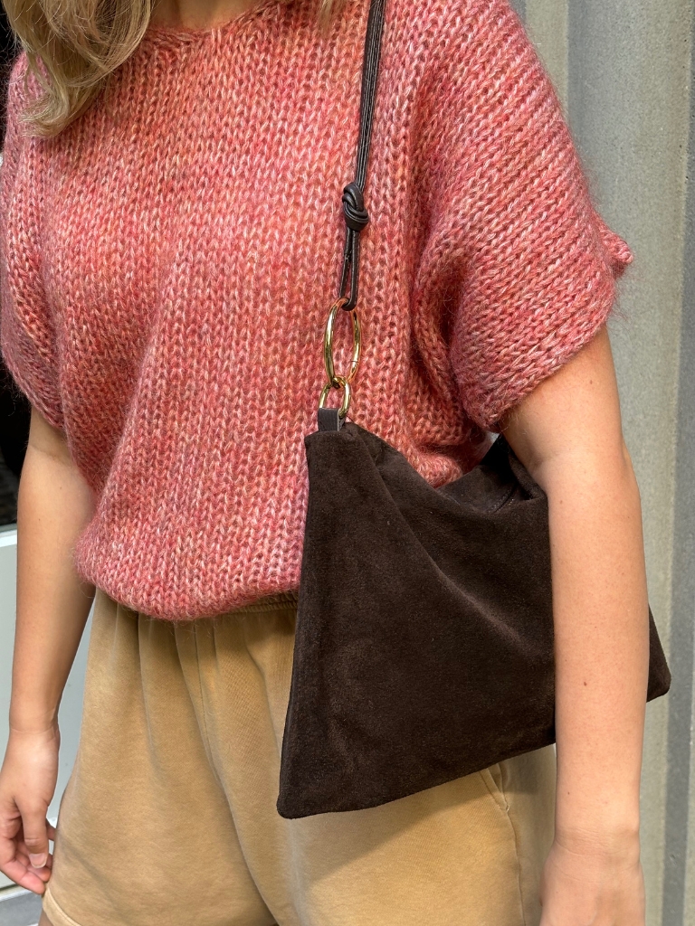 Tasche - Bern, Chocolate Suede Leather – Bild 3