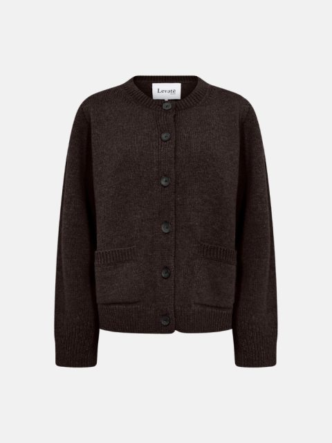 Cardigan - LR Perle 9, Fudge