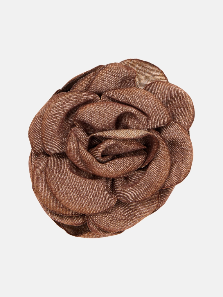Haarspange - Denim Rose, Brown