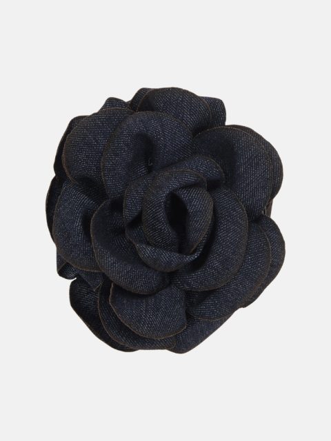 Haarspange - Denim Rose, Dark Denim