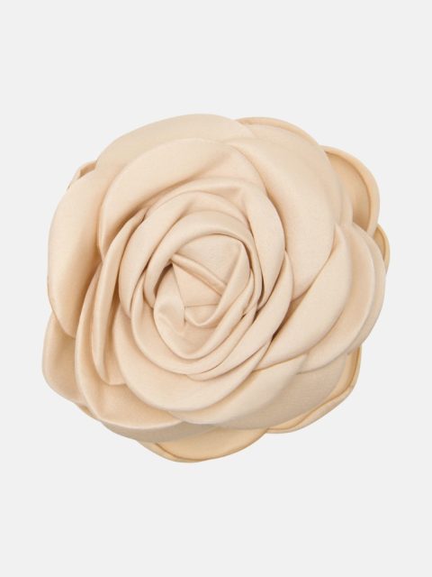 Haarspange - Giant Satin Rose, Beige