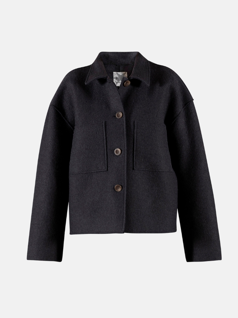 Jacke - Fie Woolfleece, Iron Grey Melange