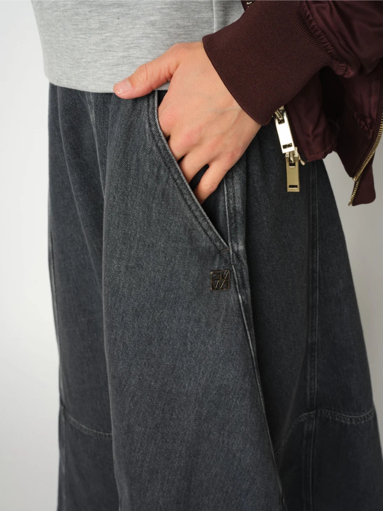 Jupe - MMCynthia Denim A-Skirt, Grey – Bild 5