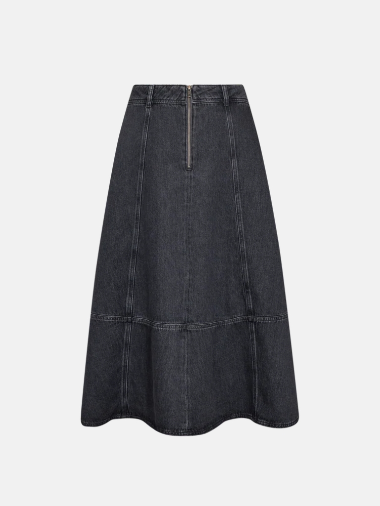 Jupe - MMCynthia Denim A-Skirt, Grey – Bild 2
