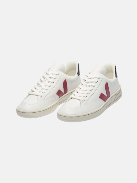 Alternative view of Sneakers - V-12, Leather, White Marsala Nautico