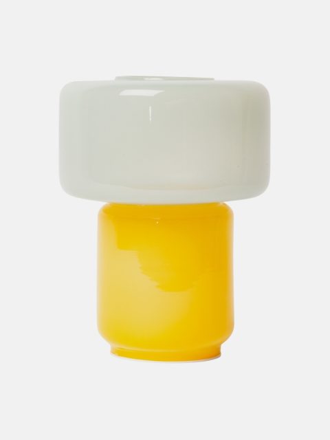 Glaslampe - Gelb / Minze