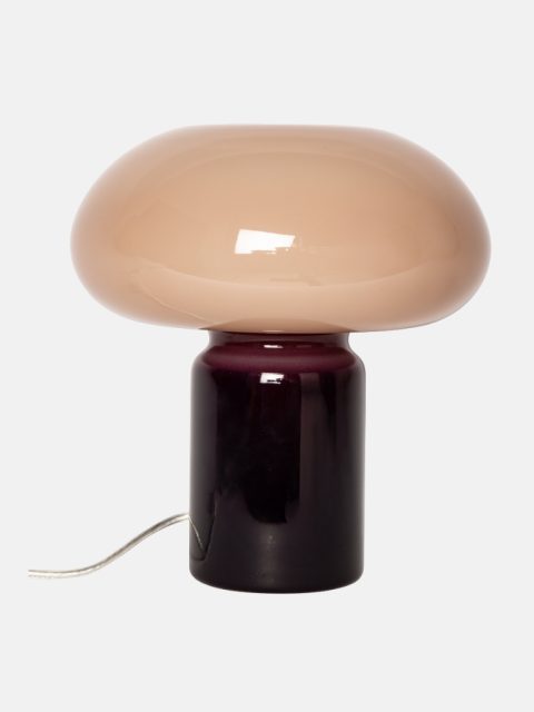 Glaslampe - Pflaume / Rosa