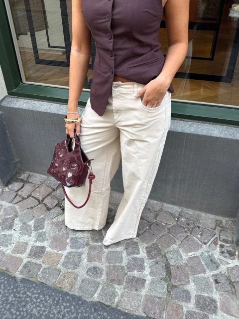 Alternative view of Hosen - Frederikke Corduroy, Beige