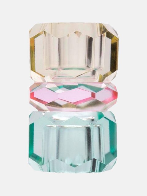 Kristallhalter - Butter / Hellpink / Hellminze