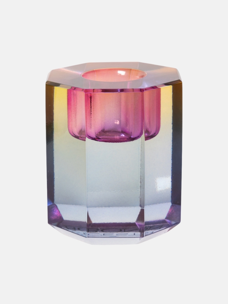 Kristallhalter - Regenbogen Ombre