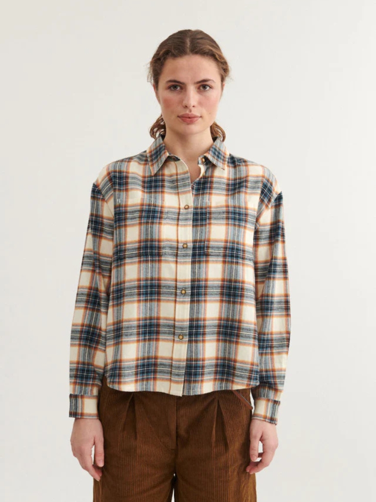 Shirts - Kira, Copen Blue / Birch