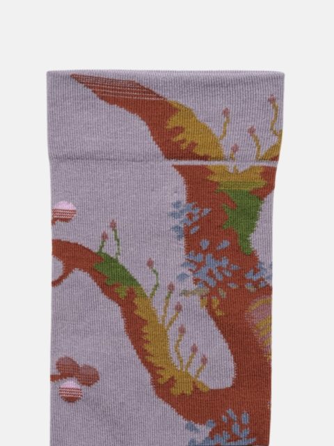 Alternative view of Socken - Chaussette Arbre Gris-Mauve