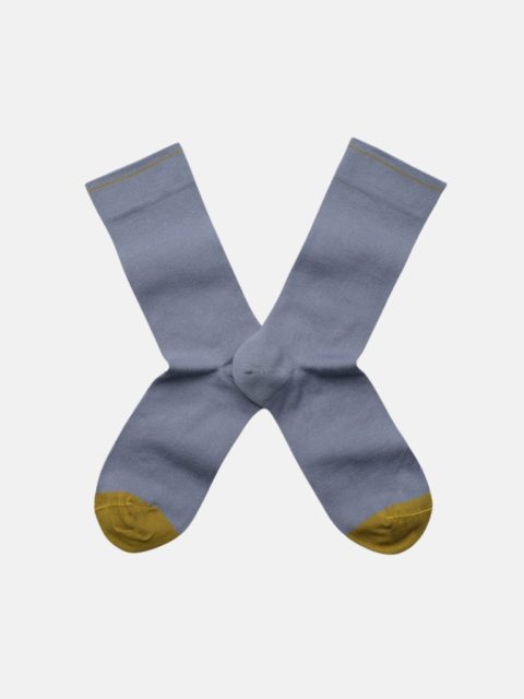 Socken - Chaussette Uni Bleu-Gris