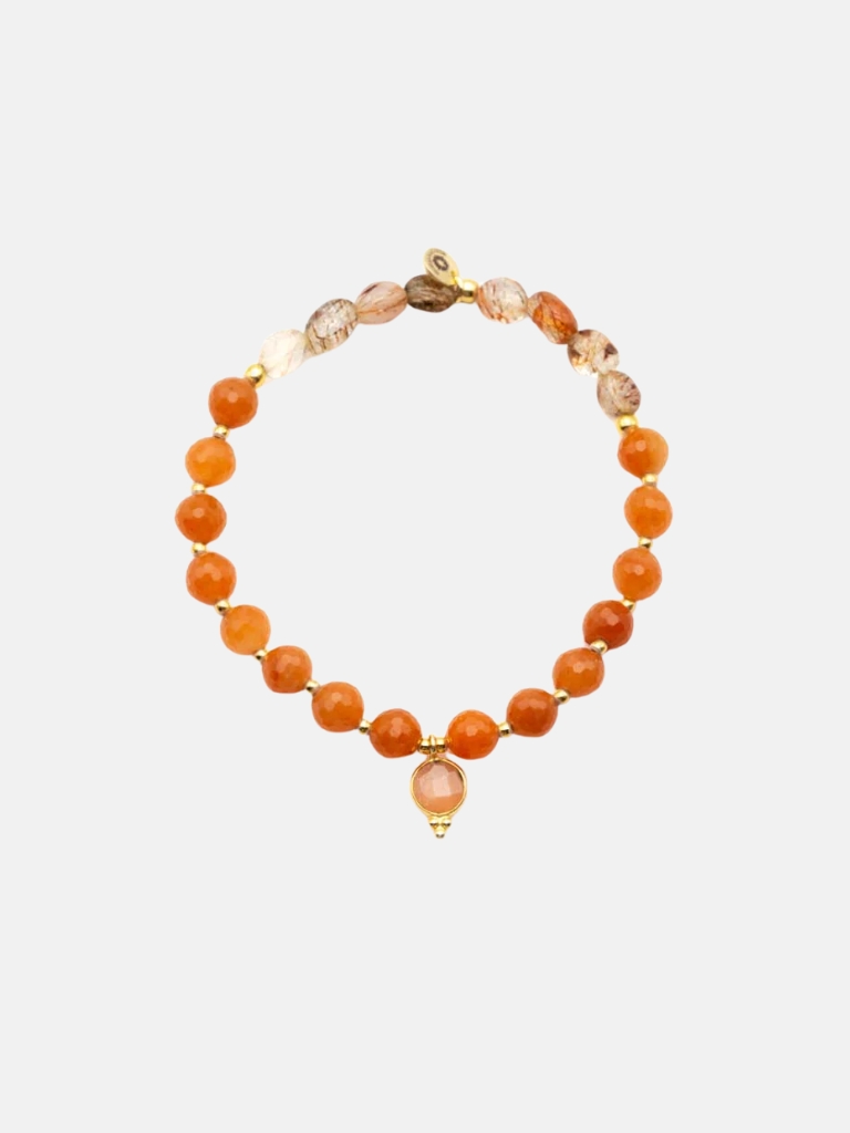Armband - A25 Mala Single Orange Glamour