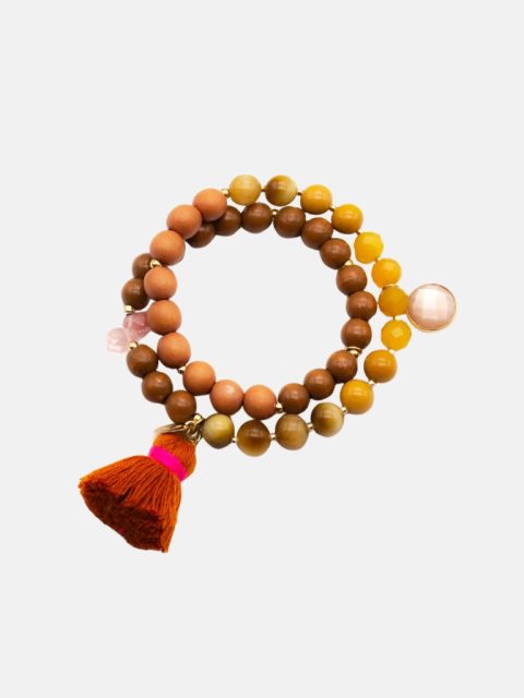 Armband - A25 Mala Twin Caramel