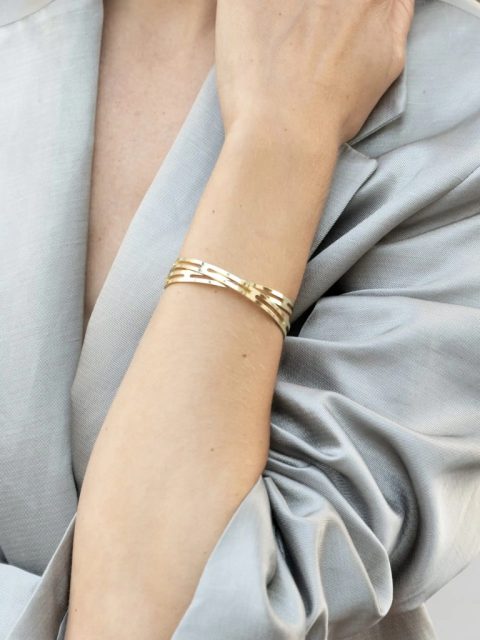 Alternative view of Armband - Goldplated Open Bangle