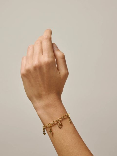 Alternative view of Charm - Steady Anchor, Gold