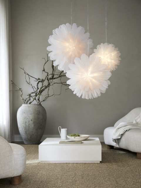 Alternative view of Lampe - Snöblomma 80, White