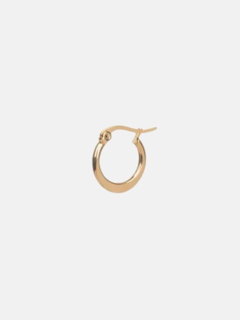 Ohrring - Flat Hoop Gold-Plated (1.5cm Single)