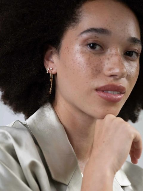 Alternative view of Ohrstecker - Chain Studs With Strass