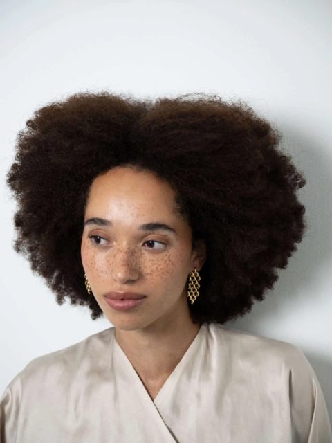 Alternative view of Ohrstecker - Geometric Woven Studs