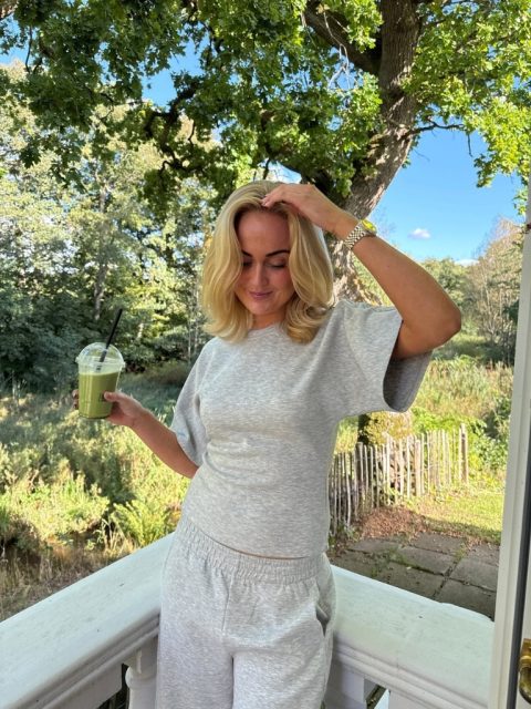 Alternative view of Shirt - Riley Waisted, Light Grey Melange