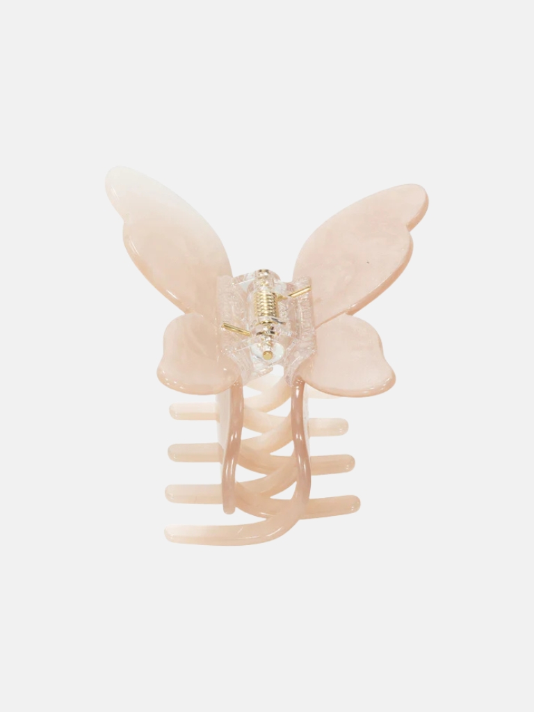 Haarspange - Butterfly, Beige Shimmer