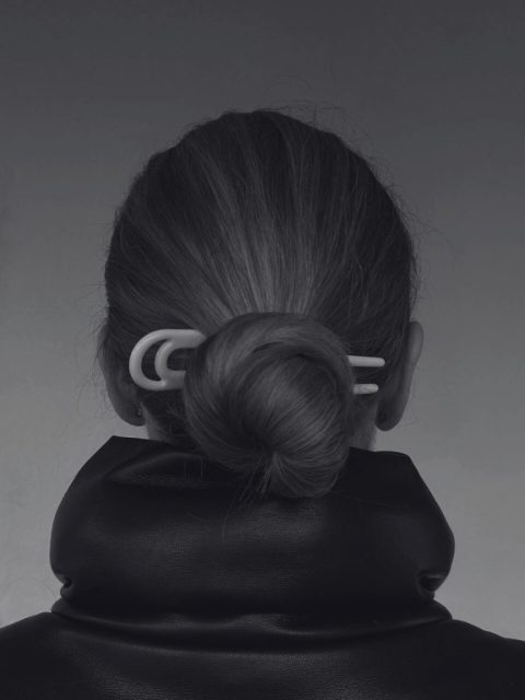 Alternative view of Haarspange - Jolie, White Leo