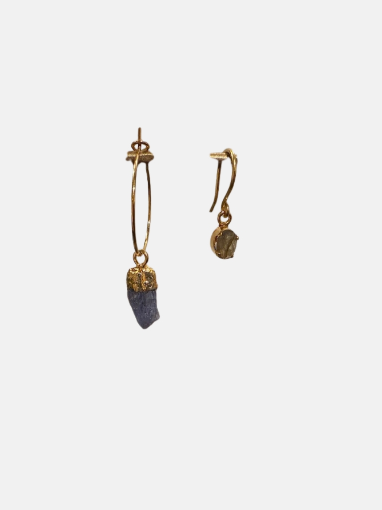 Ohrringe - FDC593 Creoles bleues