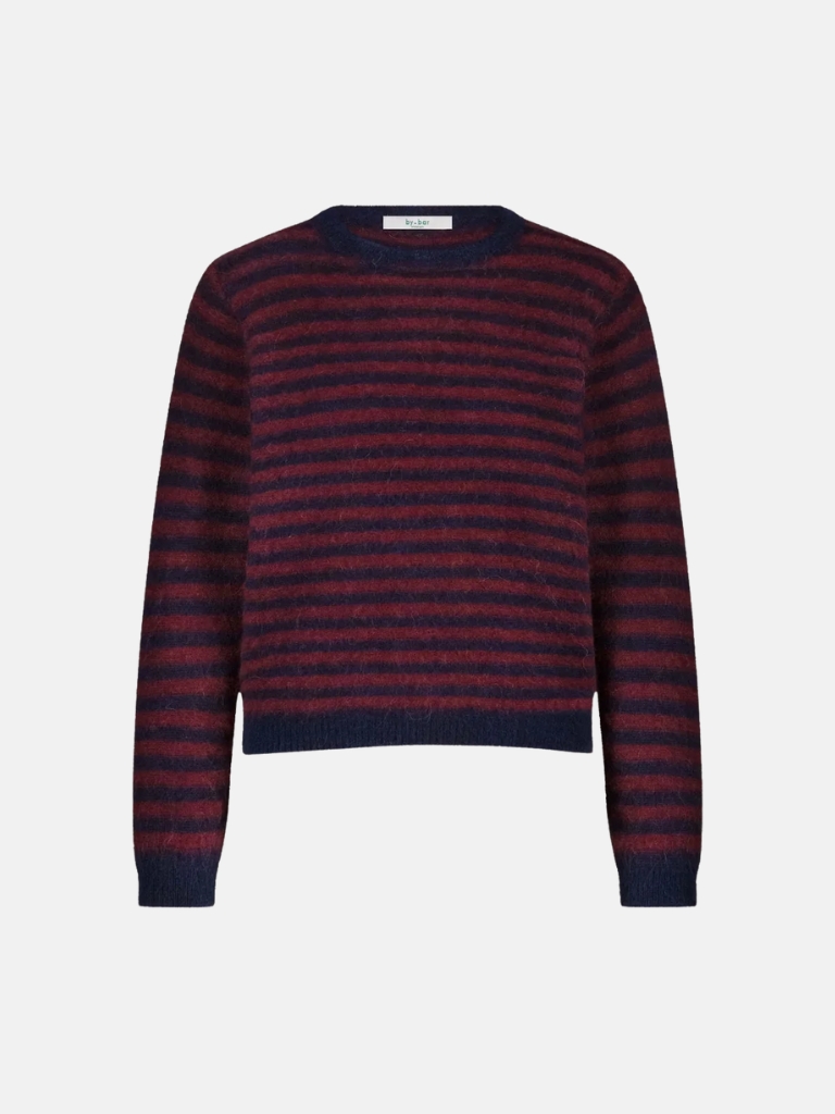 Pullover - Gwen Thin Stripe, Wine