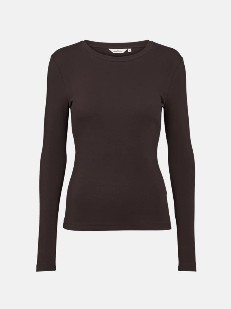 Shirt - Ludmilla LS, Chocolate Torte