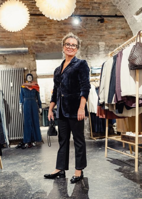 Winter outfit in all-year-round Blazer