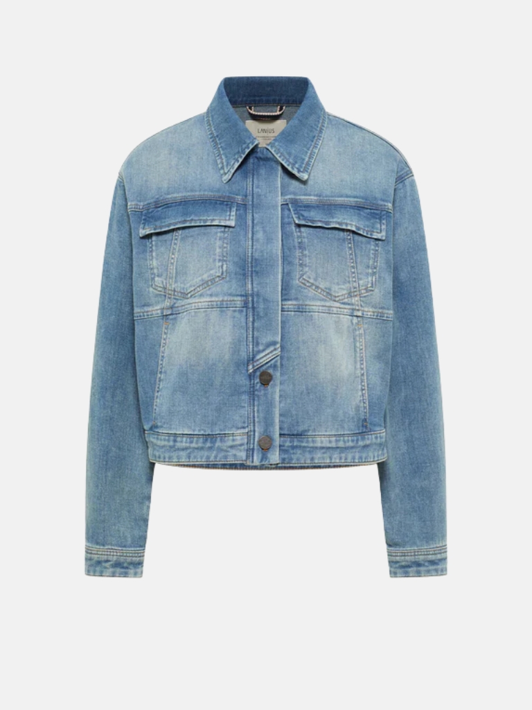 Jacke - Jeans Jacke GOTS, stonewash blue denim