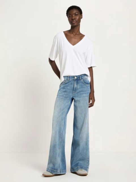 Alternative view of Jeans - Marlenejeans GOTS, stonewash blue denim