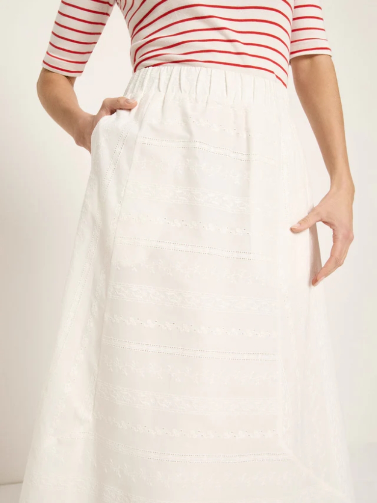 Rock - Stickereirock OCS, white