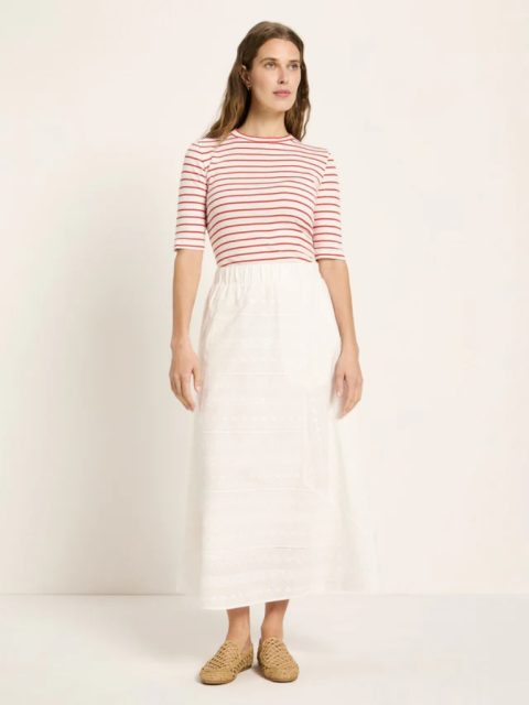 Alternative view of Rock - Stickereirock OCS, white