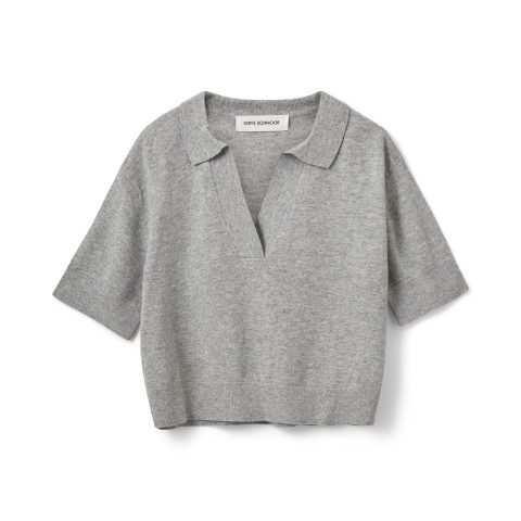Pullover - AmalySW Knit, Light Grey Melange