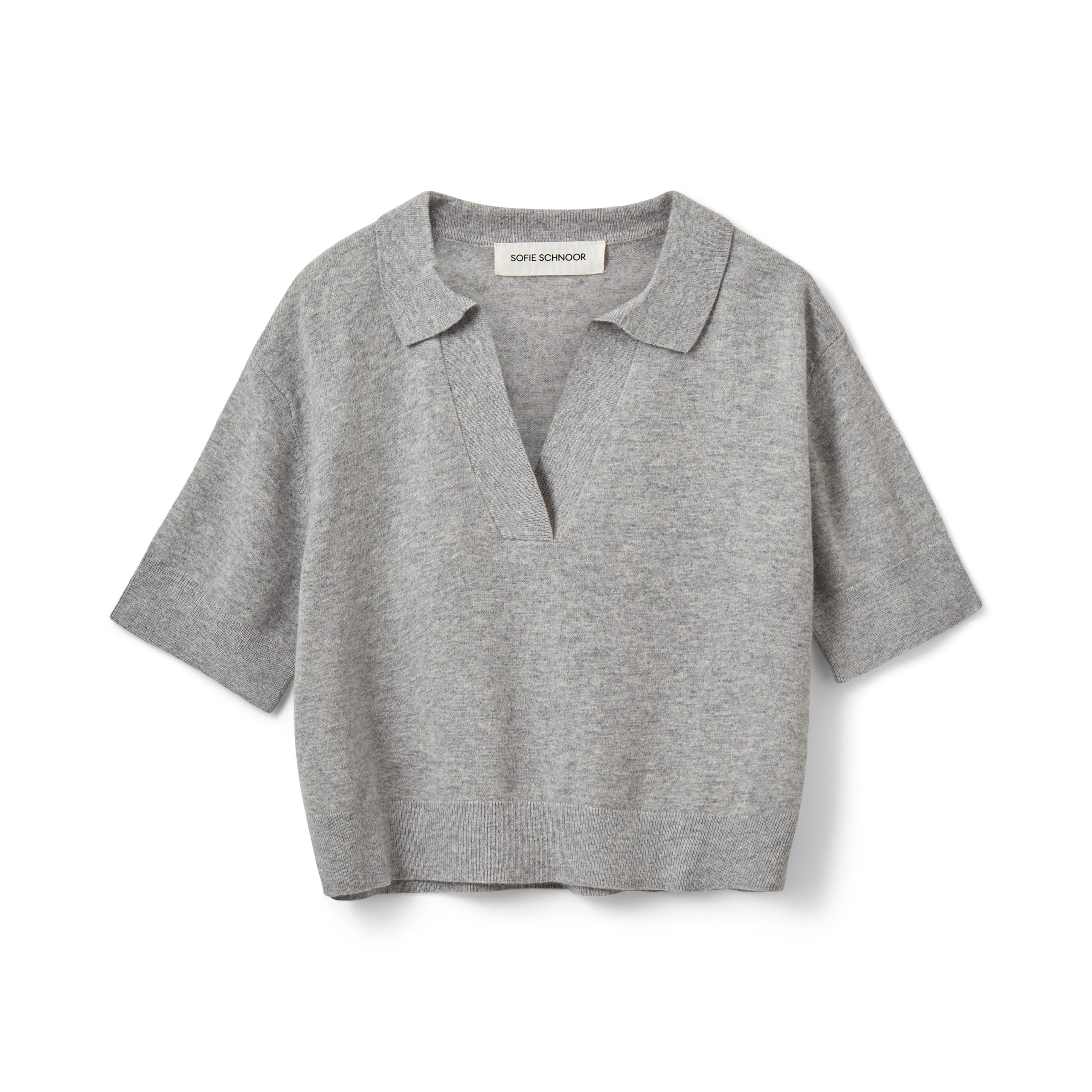 Pullover - AmalySW Knit, Light Grey Melange