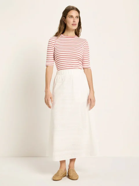 Alternative view of Rock - Stickereirock OCS, white