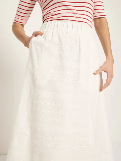 Rock - Stickereirock OCS, white