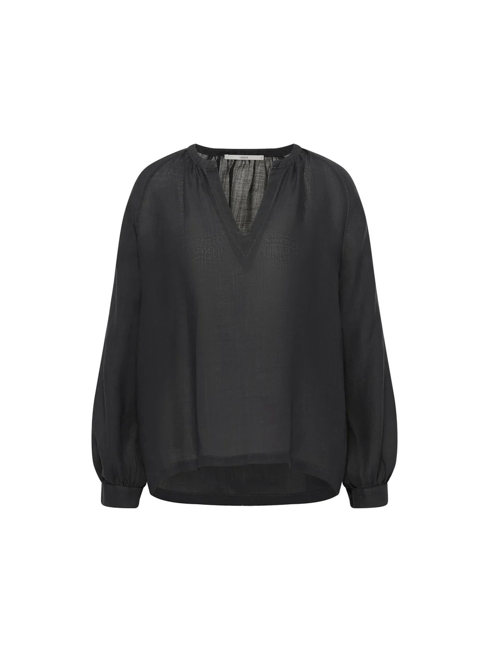 Bluse - 3/4 Arm aus Ramie, onyx – Bild 2