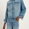 Jacke - Jeansjacke GOTS, stonewash blue denim