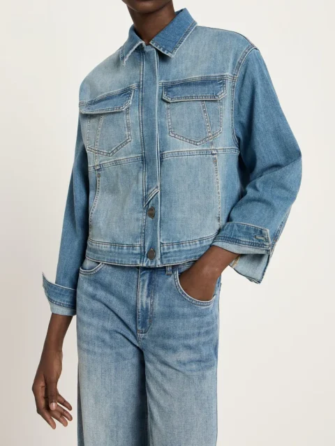 Jacke - Jeansjacke GOTS, stonewash blue denim