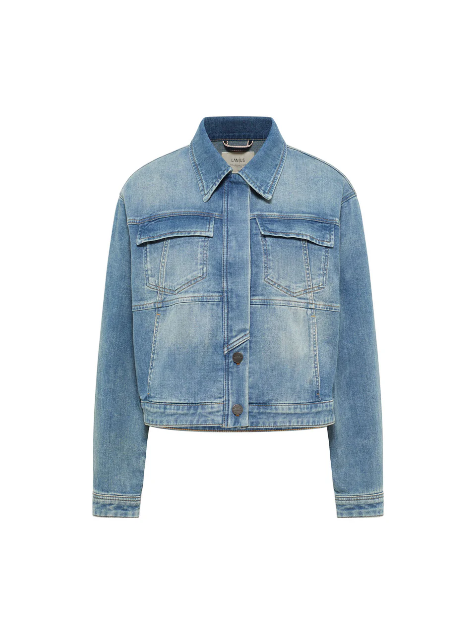 Jacke - Jeansjacke GOTS, stonewash blue denim – Bild 7