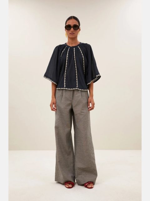 Alternative view of Bluse - Emmi embroidery, charcoal