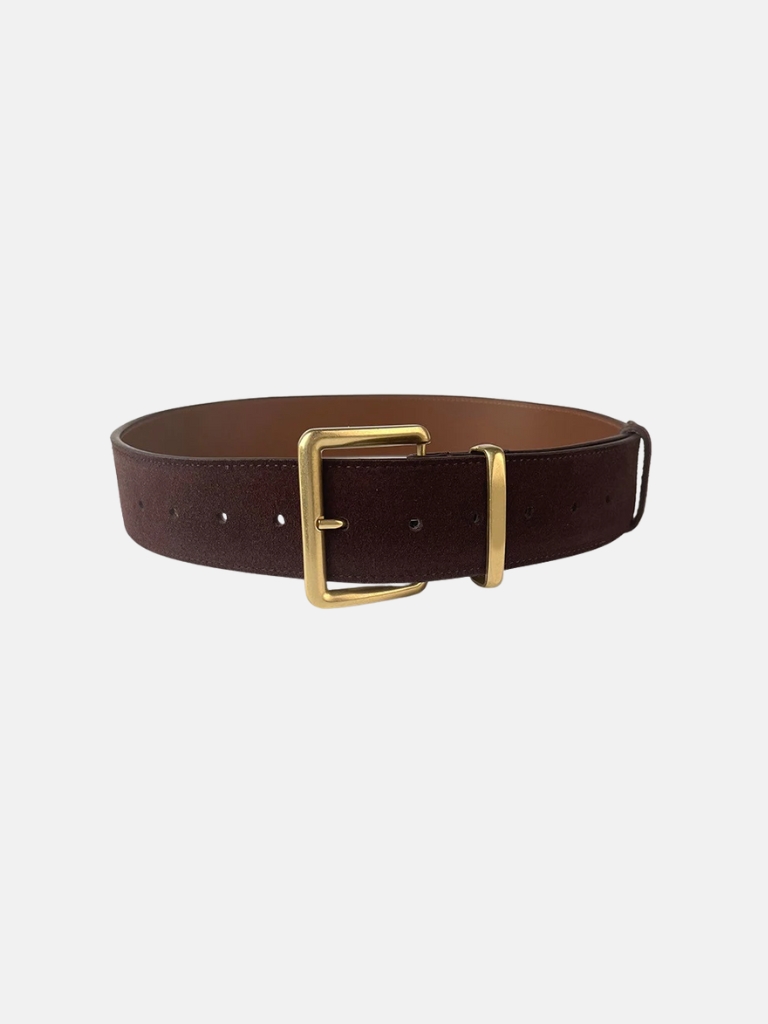 Gürtel - Fenly Suede, Dark Brown