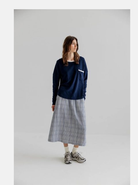 Alternative view of Rock - Maggie, Indigo aus Baumwolle