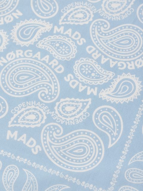 Alternative view of Halstuch - Soft Cotton Paisley Solid, Cashmere Blue